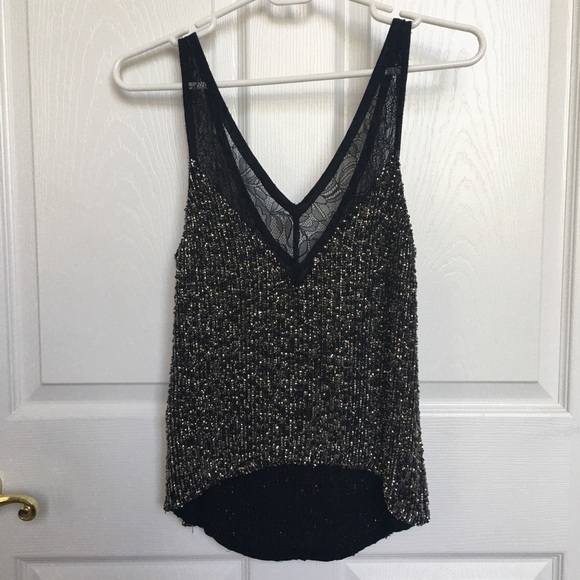 Sequin & Lace All Saints Tank Top - Picture 2 of 6